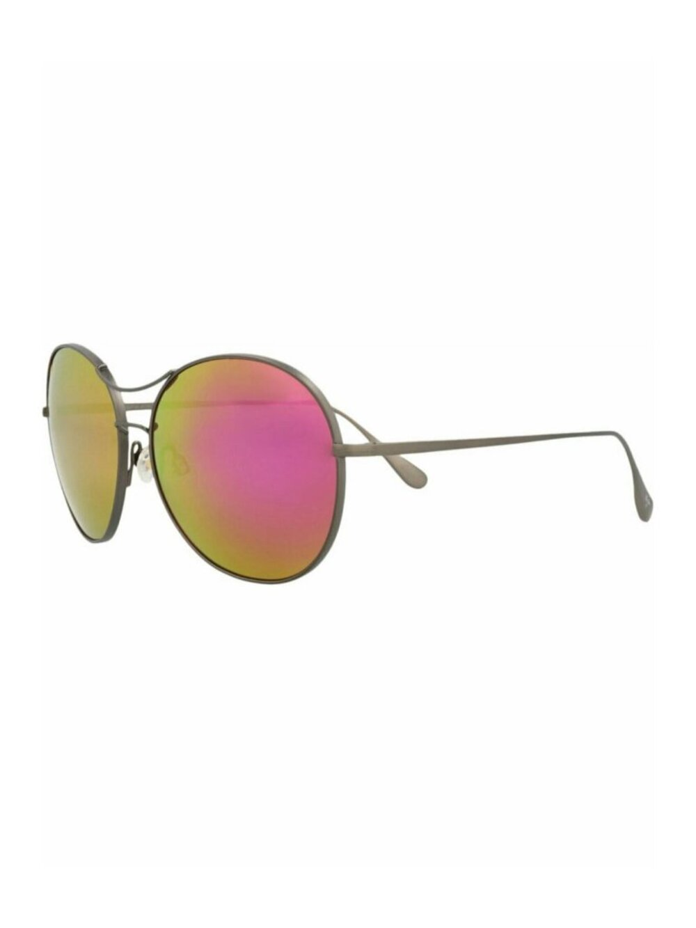 New Maui Jim Women's Sunglasses Round Oval Titanium Frame Grey Grey Sunrise